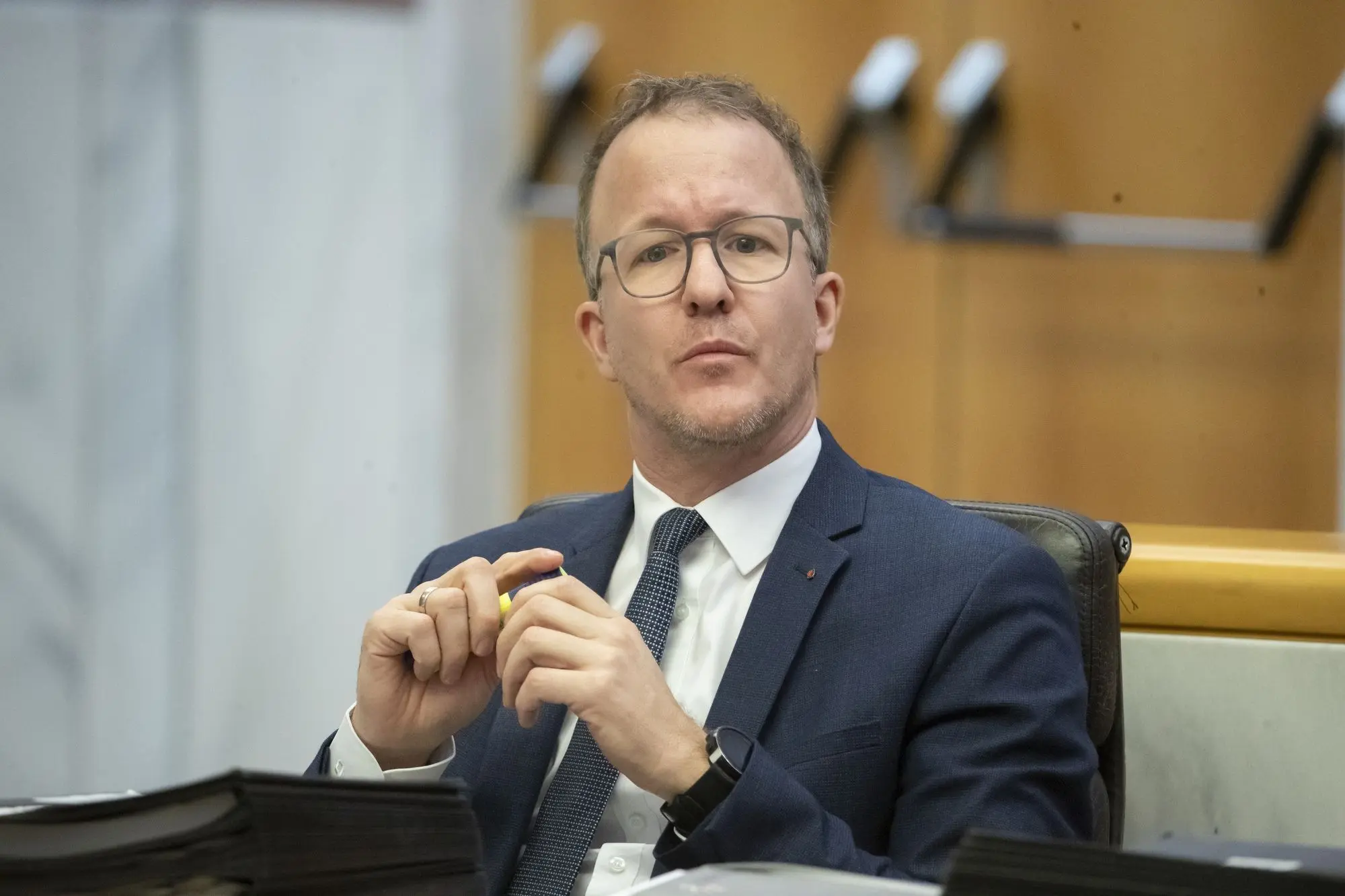 hundebesitzer trainiert welpen